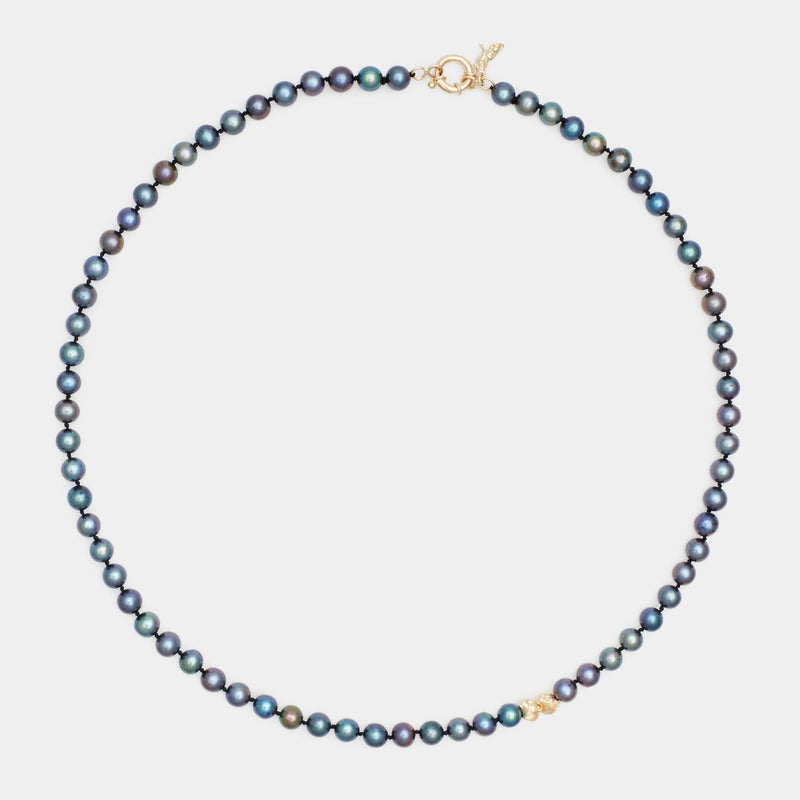 Petit Benjamin Pearl Necklace in Gold