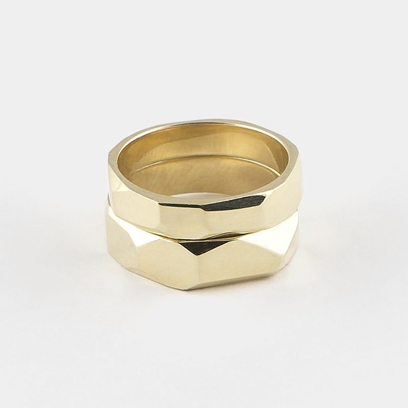 Wild Stack Rings in Gold