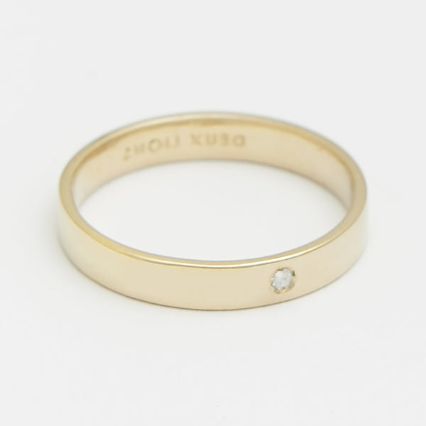 3.5mm Henchey Band Flat in Gold