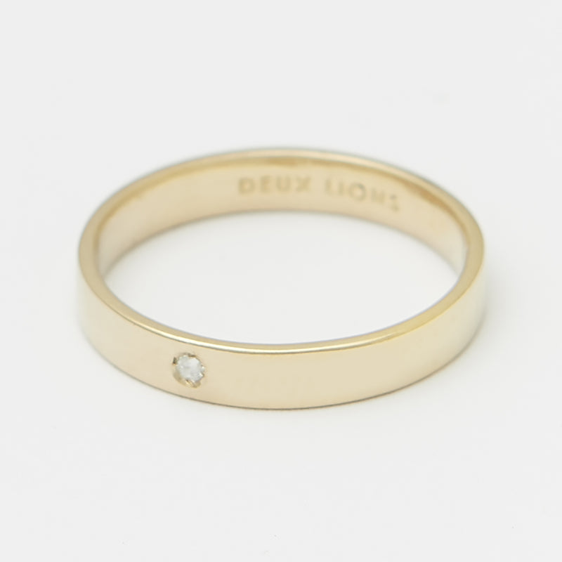 3.5mm Henchey Band Flat in Gold