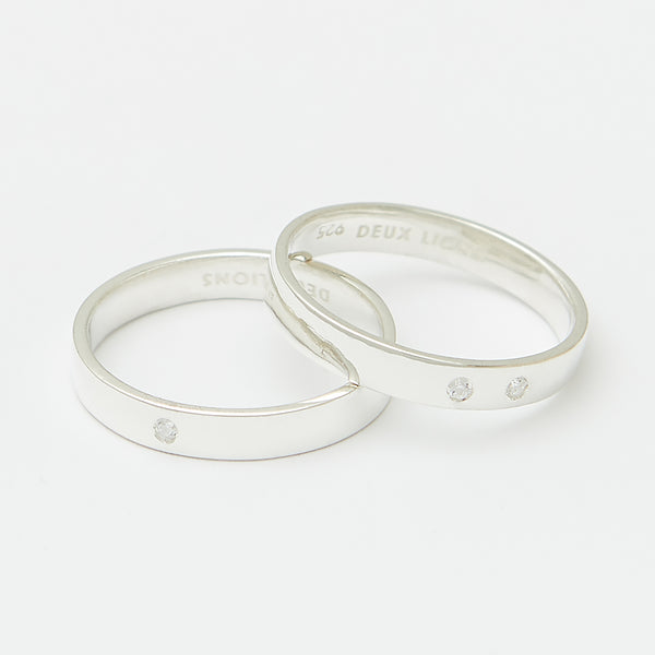 3.5mm Henchey Band Flat in Sterling Silver for Her