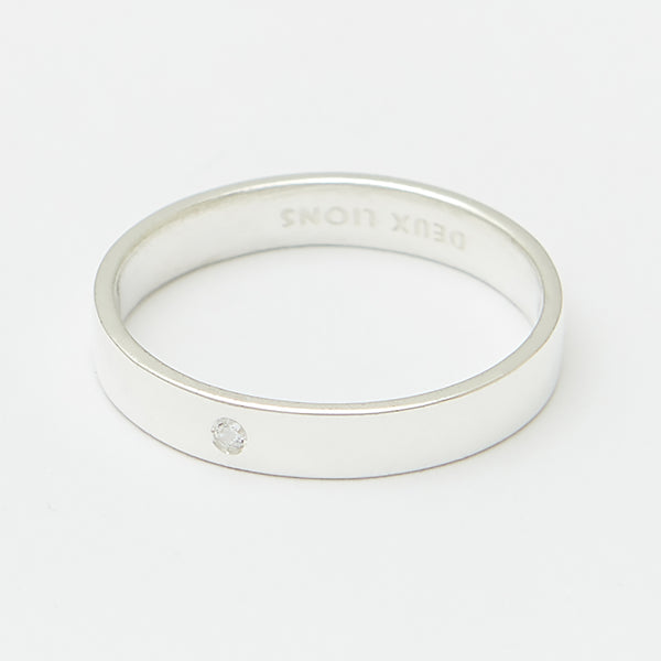 3.5mm Henchey Band Flat in Silver