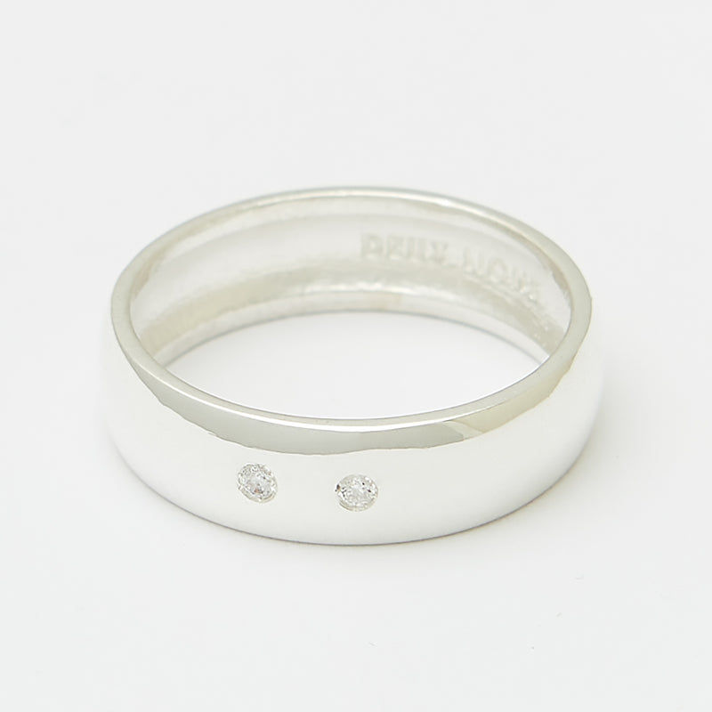 6mm Henchey Band Bombé in Sterling Silver