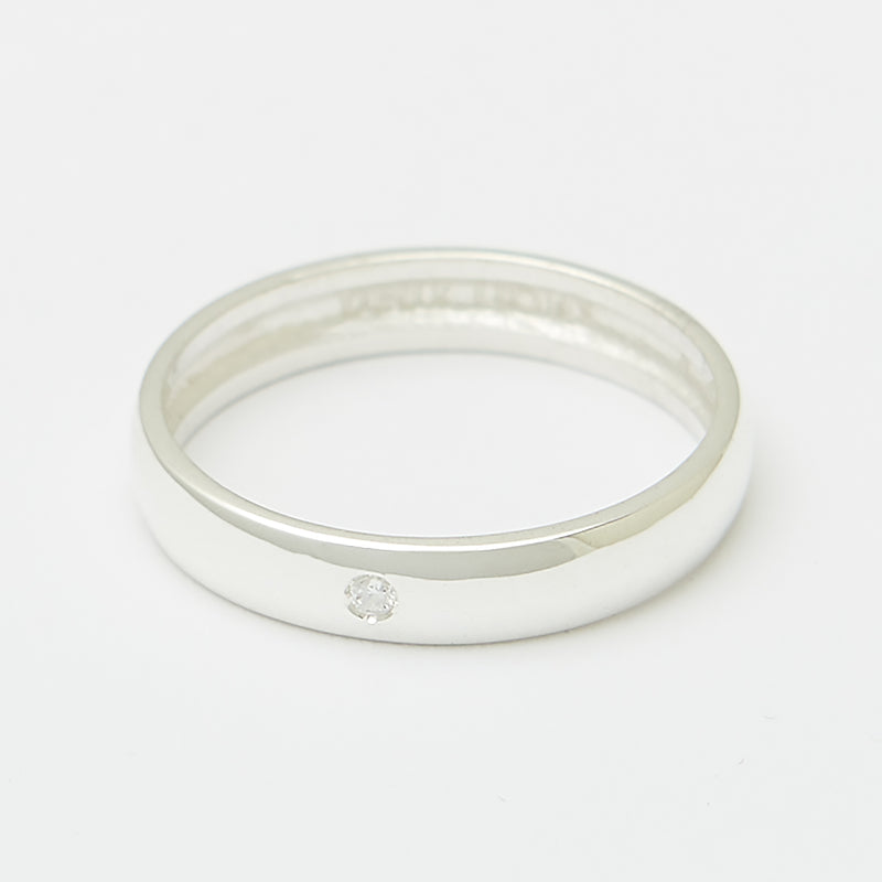 4mm Henchey Band Bombé in Sterling Silver for Her