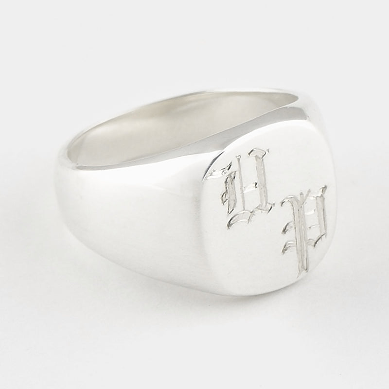 Bold Signet Ring in Sterling Silver