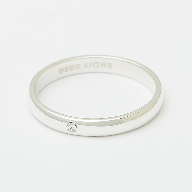 3mm Henchey Band Bombé in Sterling Silver for Her