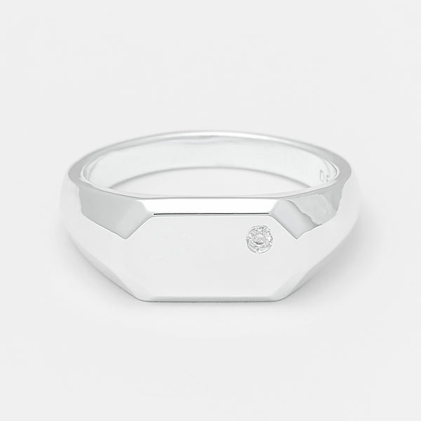 Emmet Signet Ring in Silver