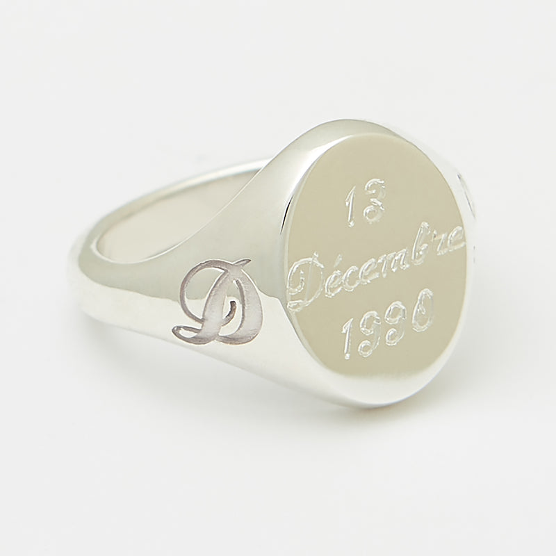 Gaston Signet Ring in Silver