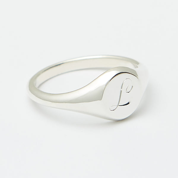 Olivier Signet Ring in Sterling Silver