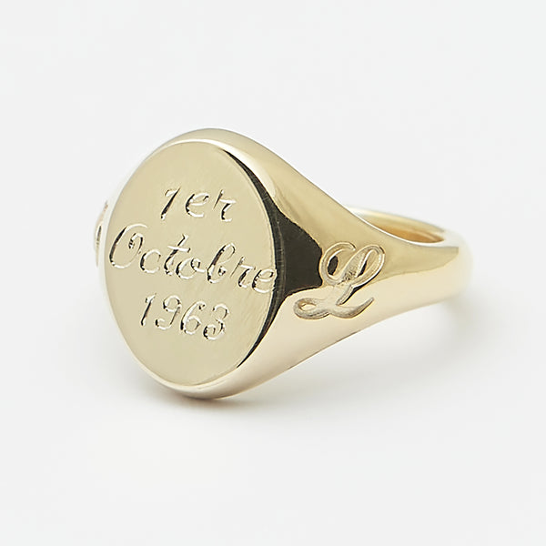 Gaston Signet Ring in Gold