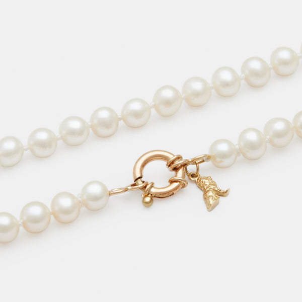 Petit Louis Pearl Necklace in Gold