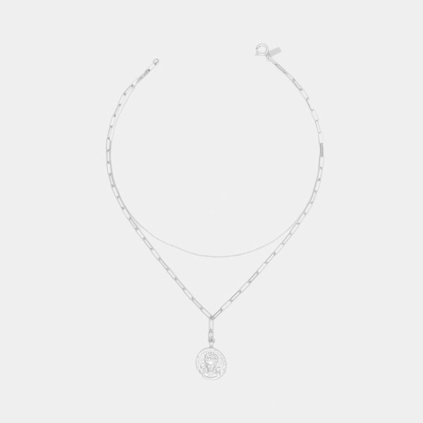 Golden Freya Necklace Combo in Silver