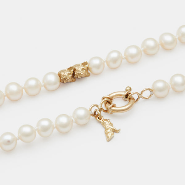 Petit Louis II Pearl Necklace in Gold