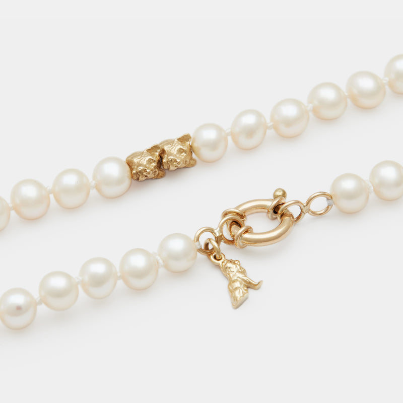 Petit Louis II Pearl Necklace in Gold