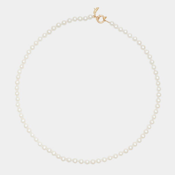 Petit Louis Pearl Necklace in Gold