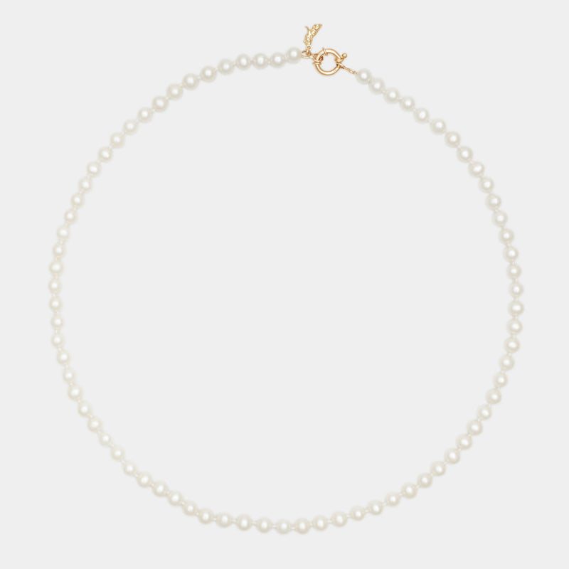Petit Louis Pearl Necklace in Gold