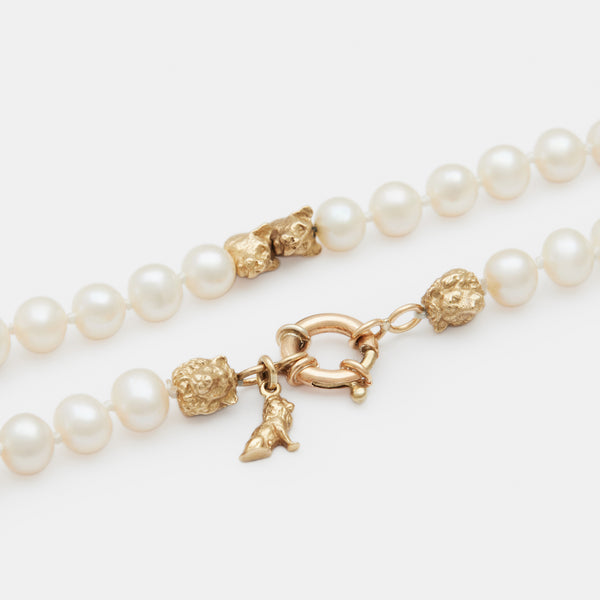 Petit Louis III Pearl Necklace in Gold