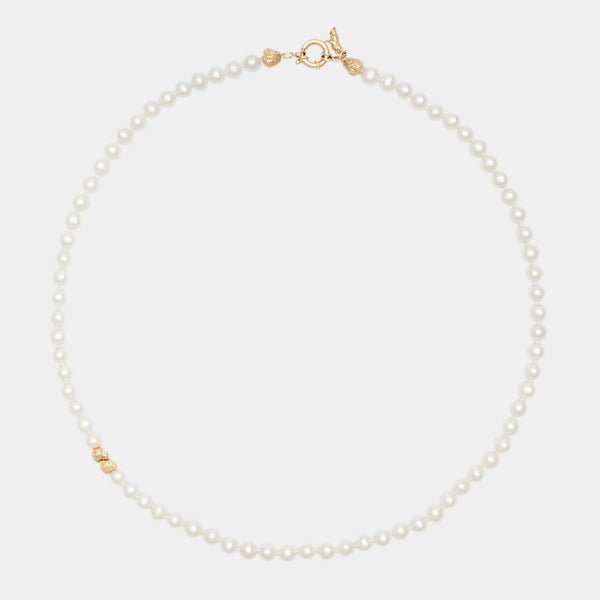 Petit Louis III Pearl Necklace in Gold