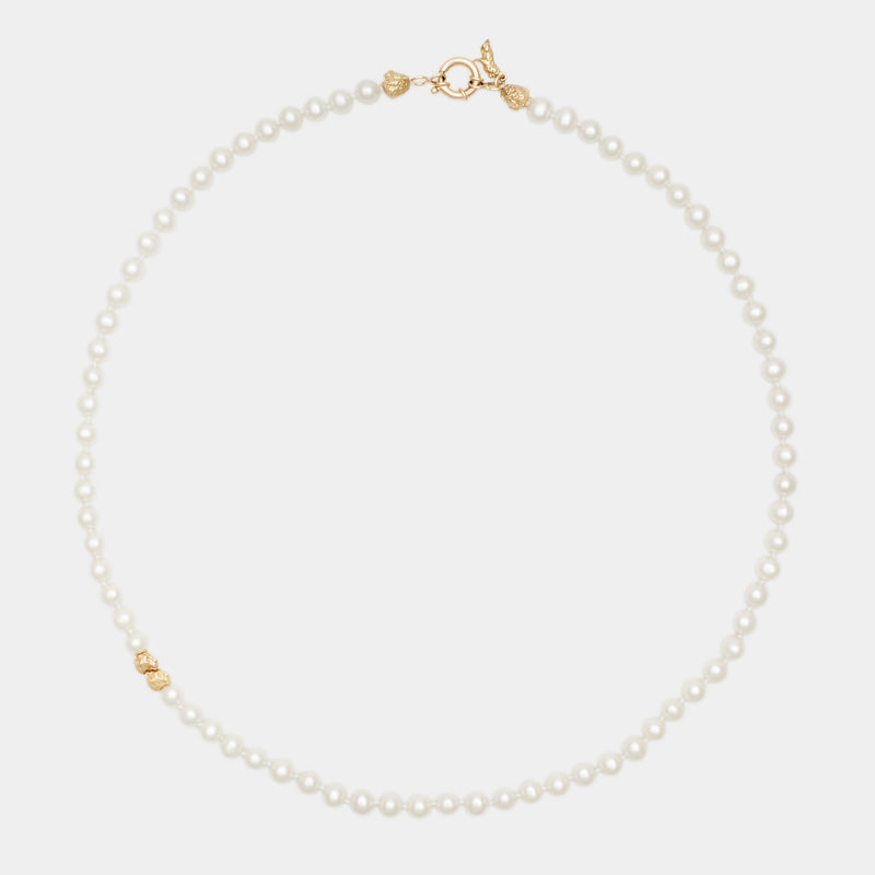 Petit Louis III Pearl Necklace in Gold