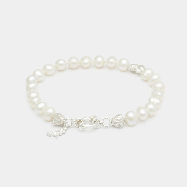 Louis III Pearl Bracelet in Silver
