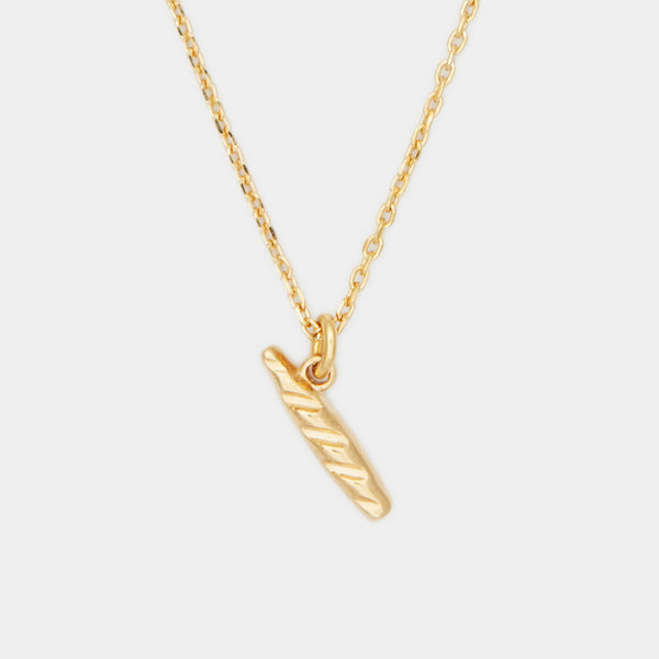 La Baguette Necklace in Gold