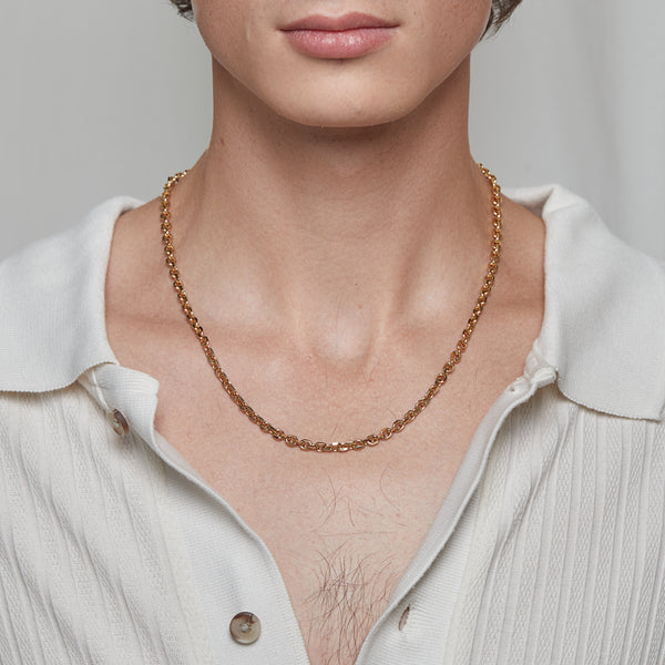 Teen Diamond Cut Chain in Gold