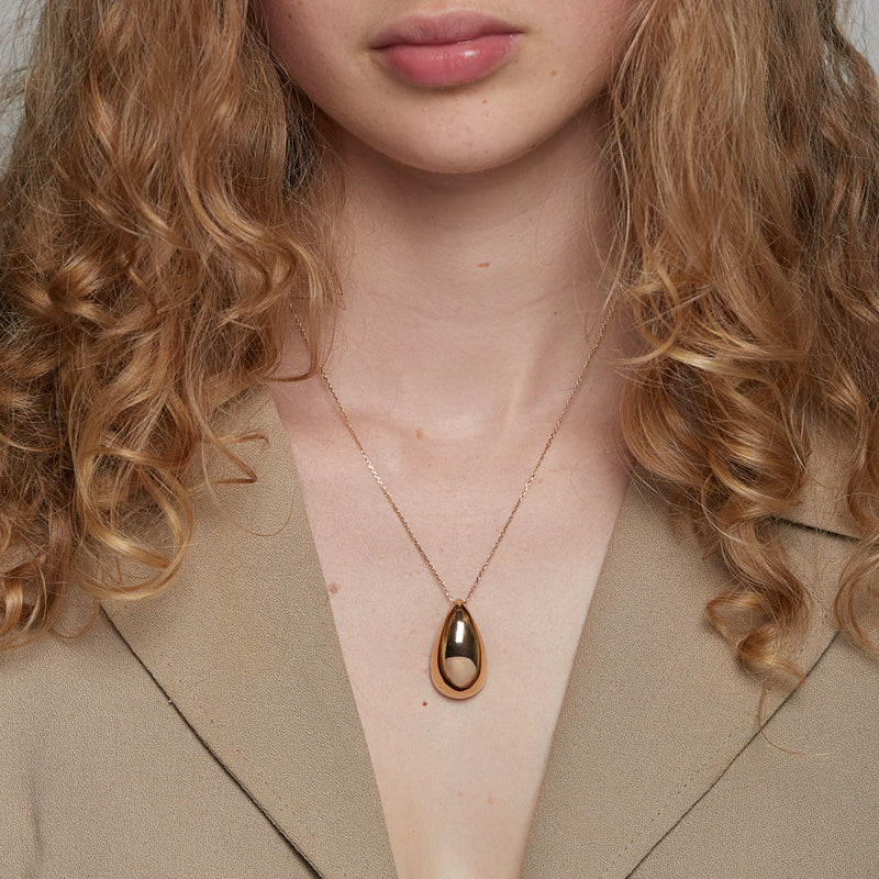 Honeydrop Chain Necklace in Gold