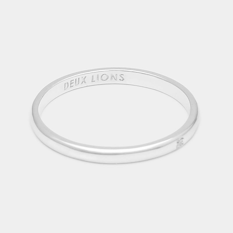 2mm Henchey Band Flat in Silver