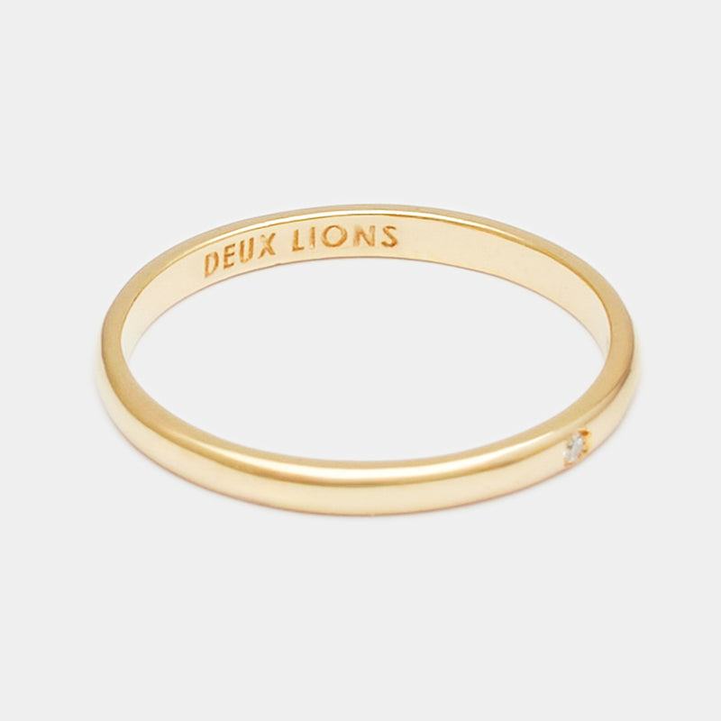 2mm Henchey Band Flat in Gold