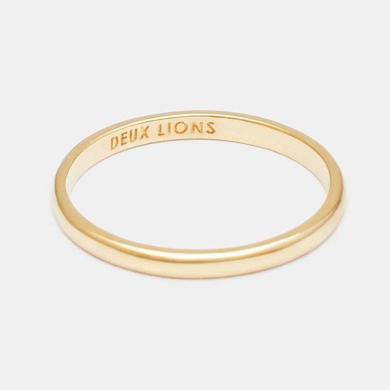 2mm Henchey Band Flat in Gold