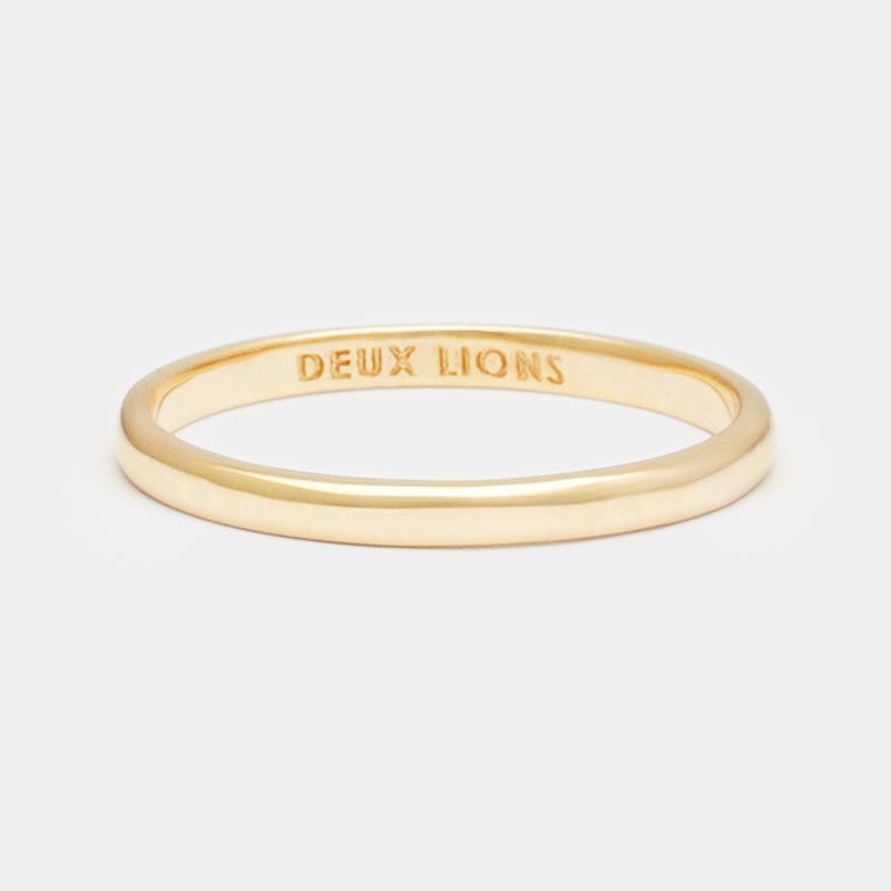 2mm Henchey Band Flat in Gold