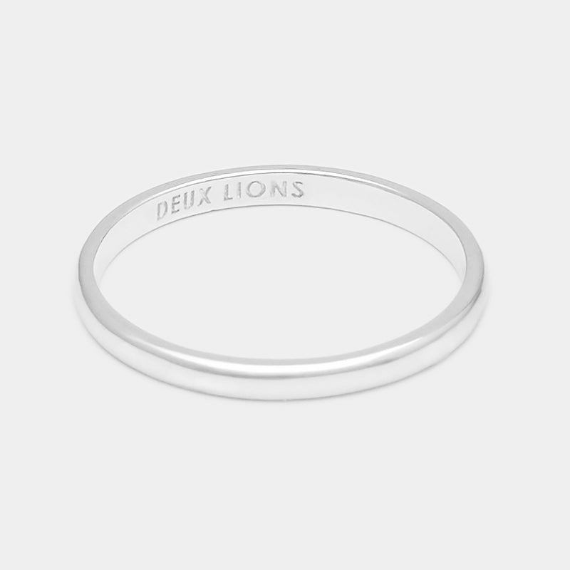 2mm Henchey Band Flat in Silver