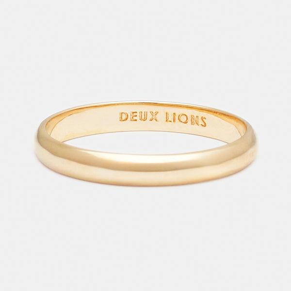 2mm Vintage Bombé Henchey Band in Gold