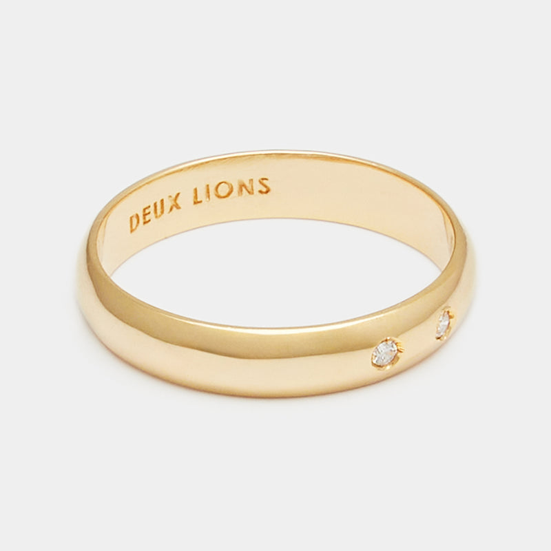 3mm Vintage Bombé Henchey Band in Gold