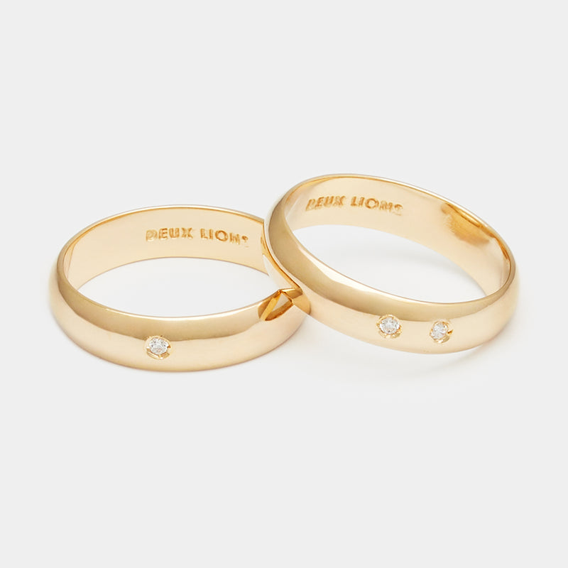 4mm Vintage Bombé Henchey Band in Gold