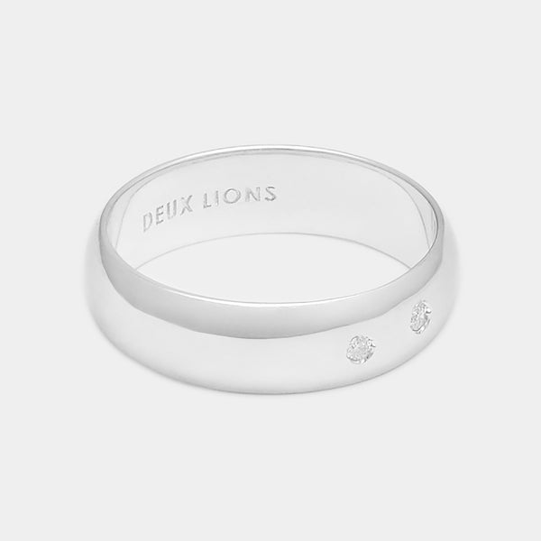 5mm Vintage Bombé Henchey Band in Silver