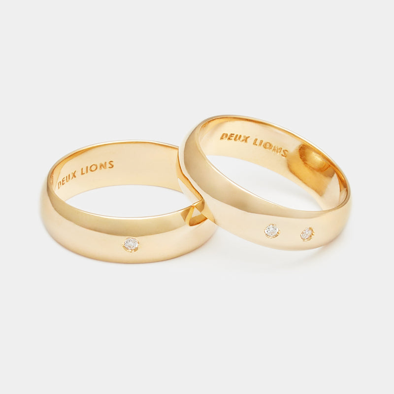 5mm Vintage Bombé Henchey Band in Gold