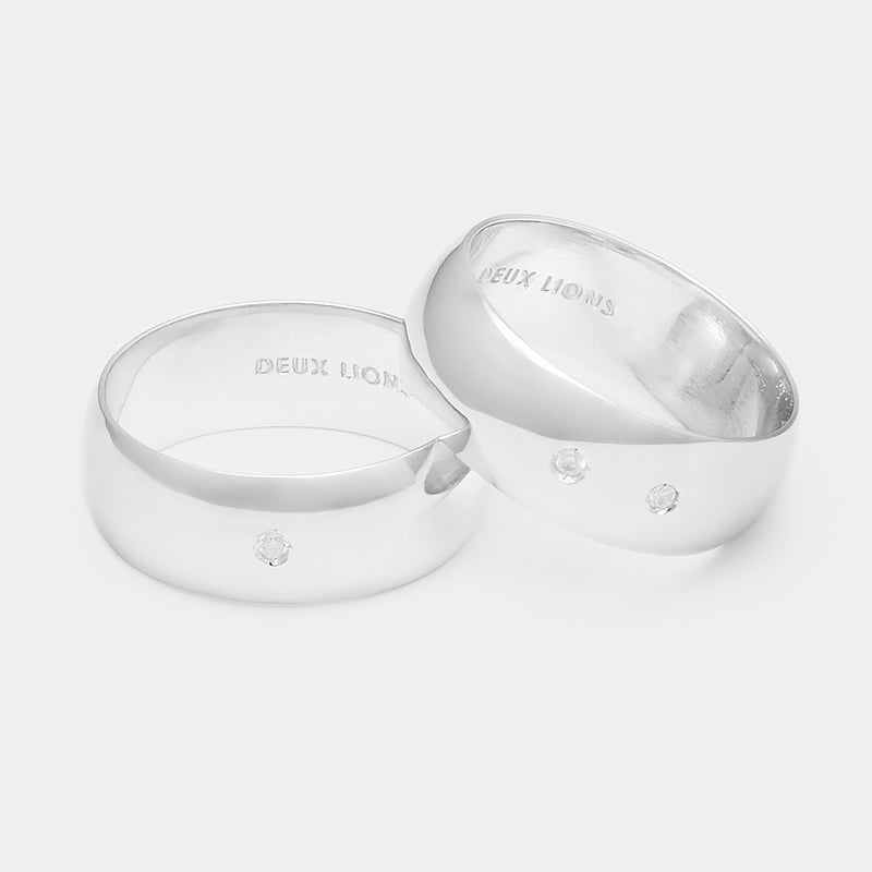 8mm Vintage Bombé Henchey Band in Silver