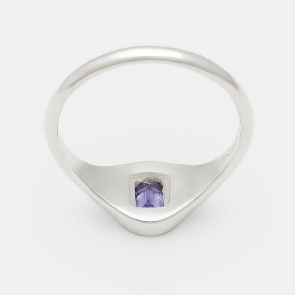 Evan Birthstone Stack Rings in Silver