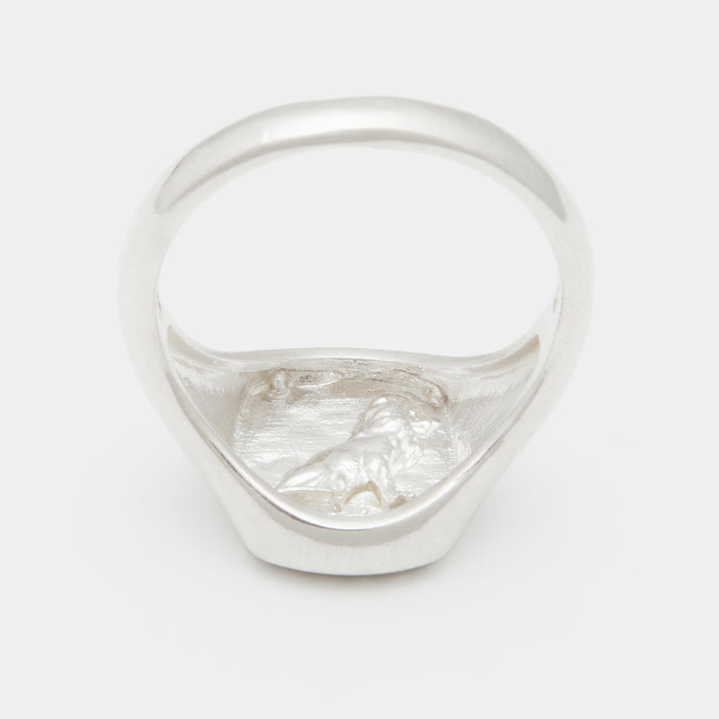 Alexandre Pavé Signet Ring in Silver