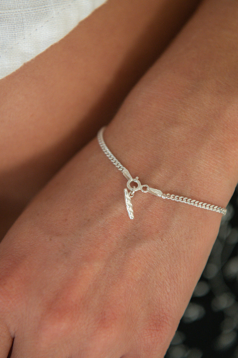 La Baguette Bracelet in Silver