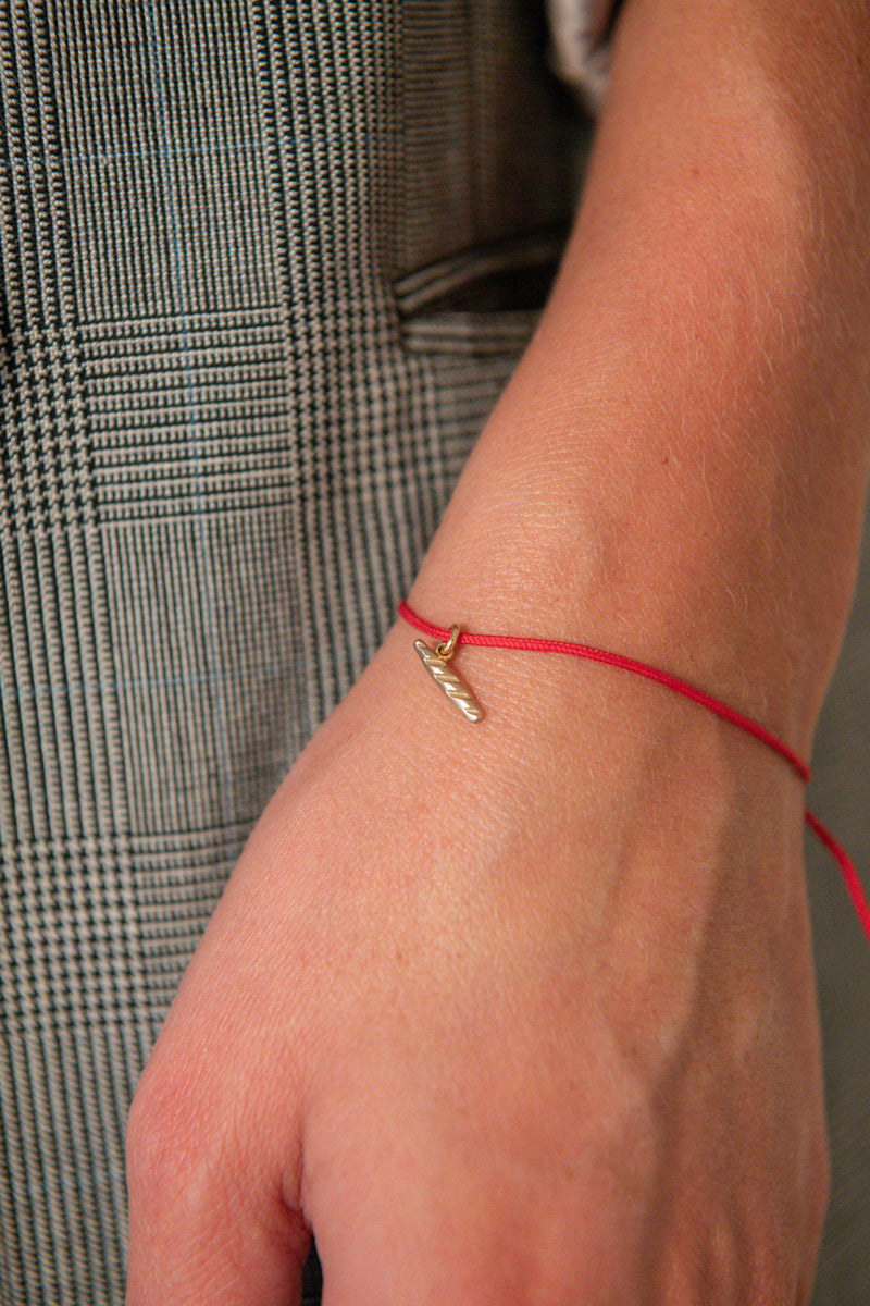 La Baguette Bracelet Cordon Rouge