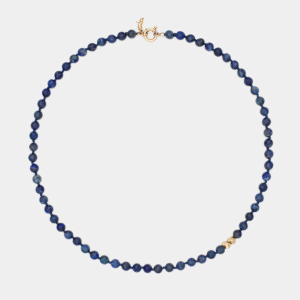 Petit Luca Lapis Necklace in Gold