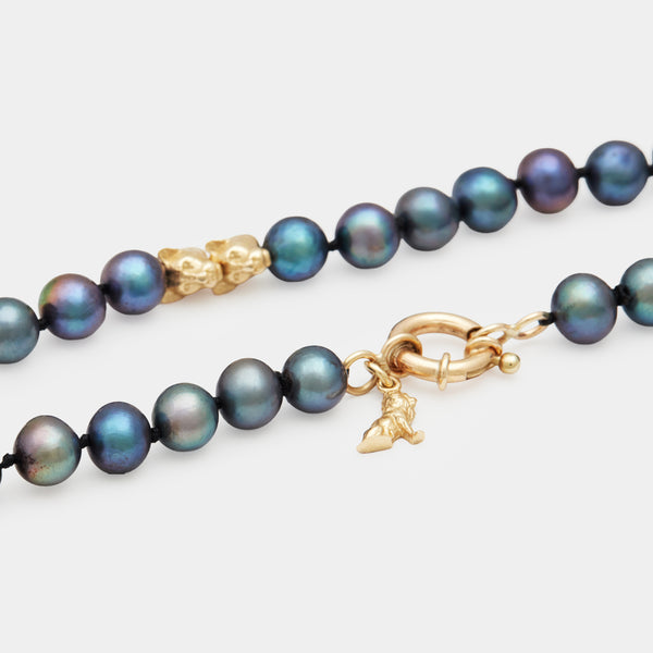 Petit Benjamin Pearl Necklace in Gold