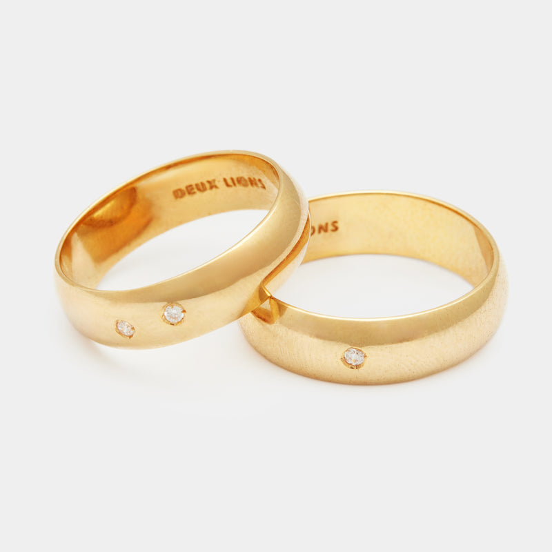 6mm Vintage Bombé Henchey Band in Gold