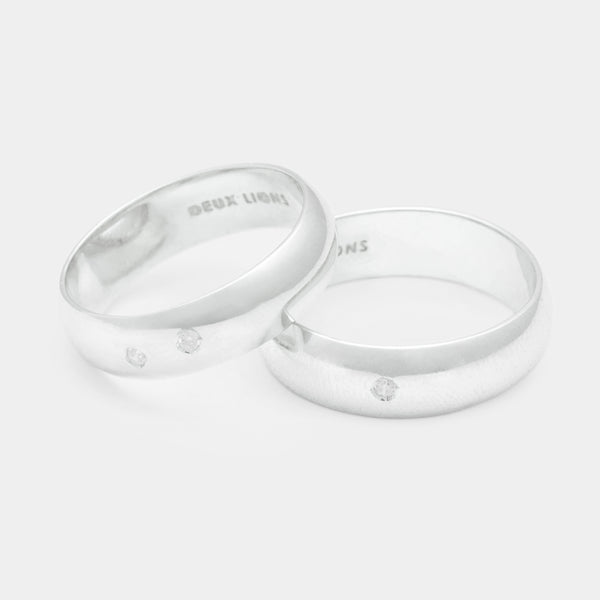 6mm Vintage Bombé Henchey Band in Silver