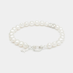Louis II Pearl Bracelet in Silver