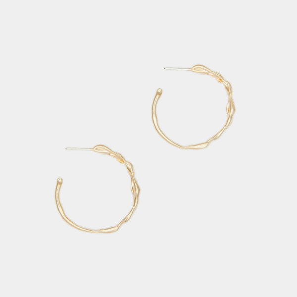 Terra Hoops size L in Gold
