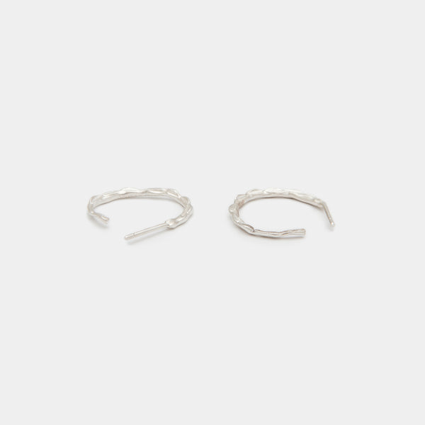 Terra Hoops size S in Silver
