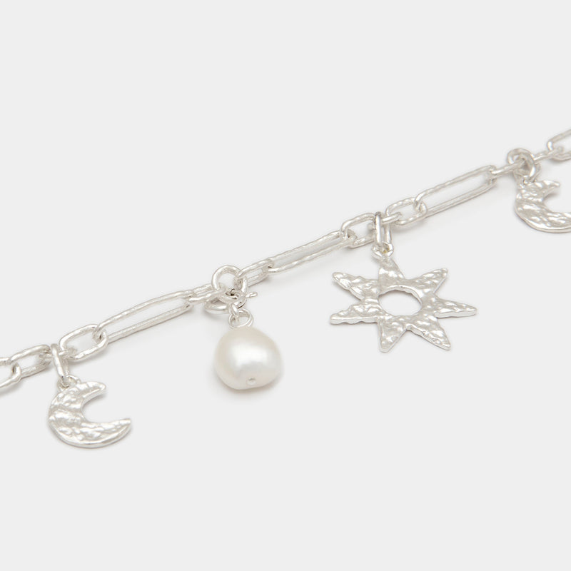 Solenn Charm Bracelet in Silver
